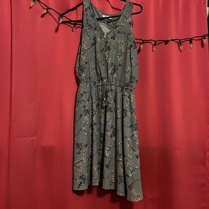 Blue floral dress